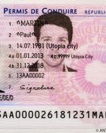 France driving license with selfie (Clone)